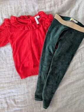 Mini Boden/ Janie and Jack Holiday Outfit, Size 6/7